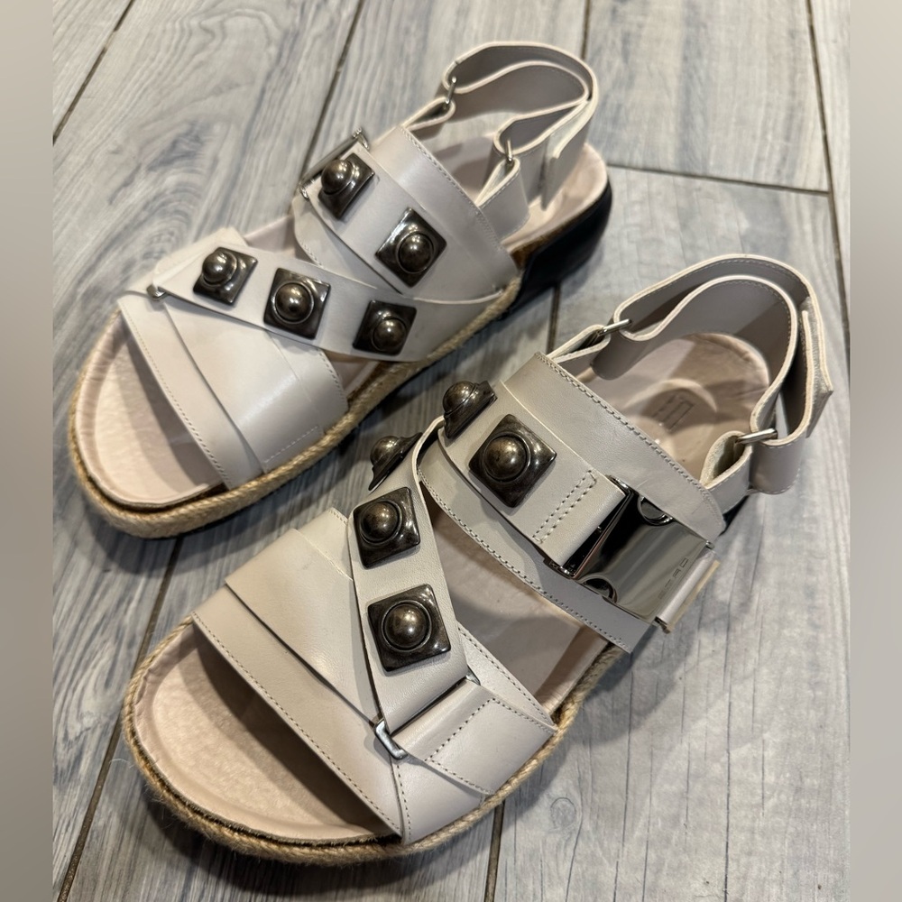 Etro Gladiator Leather Espadrille Dad Sandal